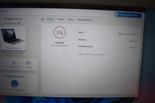 HP Zbook 15U G5 15.6"