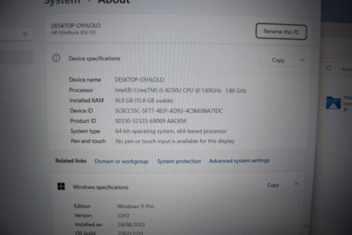 HP Elitebook 850 G5