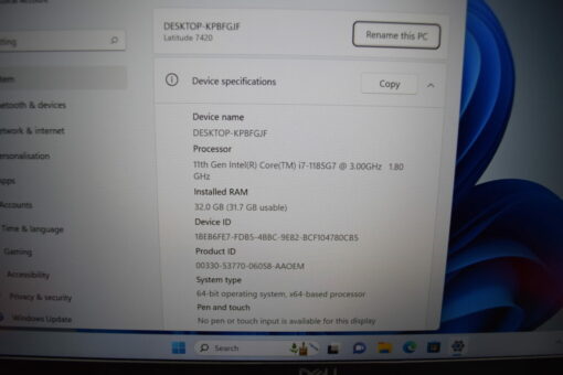 DELL Latitude 7420 14" i7 11th Gen