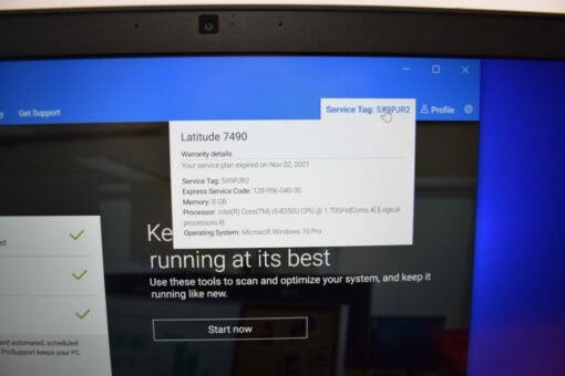 DELL Latitude 7490 14" i5 8th Gen SSD 256GB 8GB