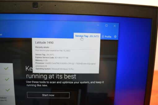 DELL Latitude 7490 14" i5 8th Gen SSD 256GB 8GB
