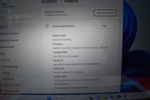 HP Elitebook 840 G6 14" i5 8th Gen RAM 16GB SSD 512GB
