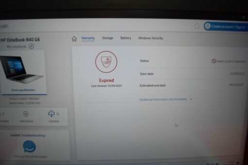 HP Elitebook 840 G6 14" i5 8th Gen RAM 16GB SSD 512GB
