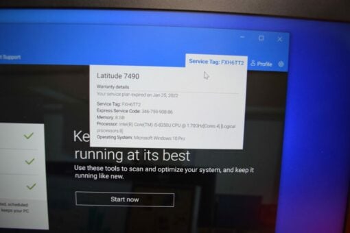 DELL Latitude 7490 14" i5 8th Gen SSD 256GB 8GB