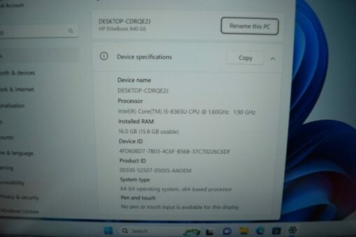 HP Elitebook 840 G6 14" i5 8th Gen RAM 16GB SSD 512GB