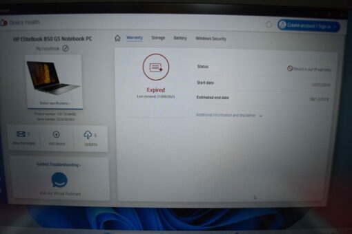HP Elitebook 850 G5