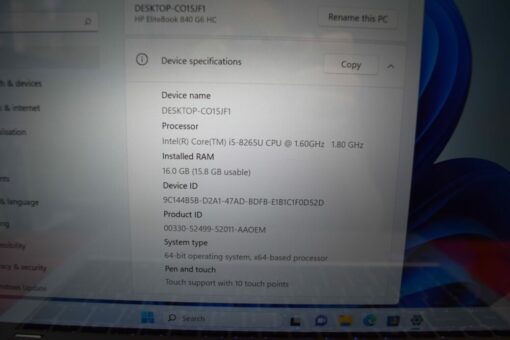 HP Elitebook 840 G6 14" i5 8th Gen RAM 16GB SSD 512GB
