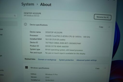 HP Elitebook 850 G5