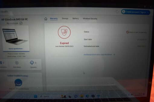 HP Elitebook 840 G6 14" i5 8th Gen RAM 16GB SSD 512GB
