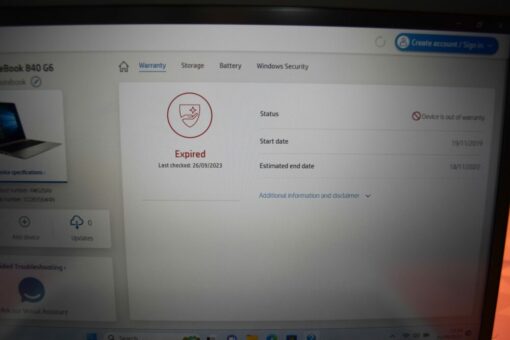 HP Elitebook 840 G6 14" i5 8th Gen RAM 16GB SSD 512GB