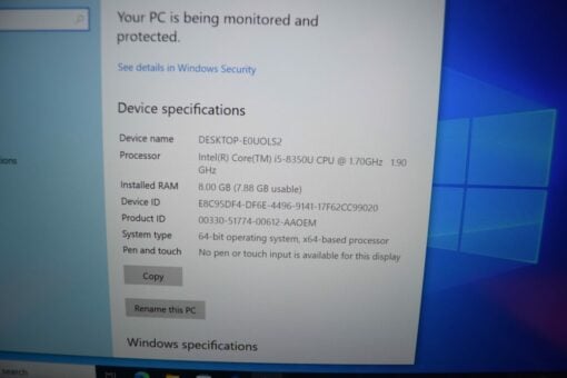 DELL Latitude 7490 14" i5 8th Gen SSD 256GB 8GB