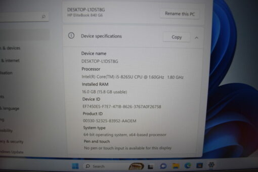 HP Elitebook 840 G6 14" i5 8th Gen RAM 16GB SSD 512GB