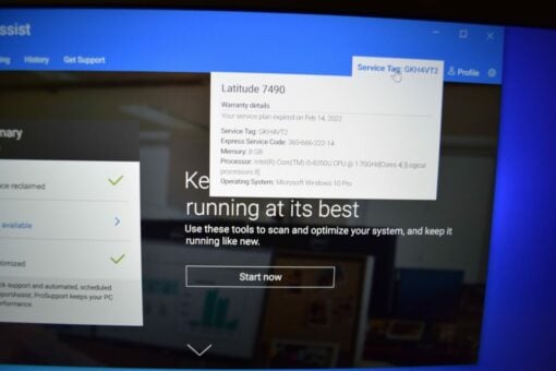 DELL Latitude 7490 14" i5 8th Gen SSD 256GB 8GB