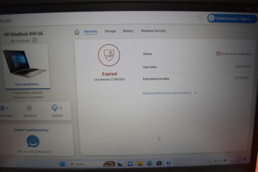HP Elitebook 840 G6 14" i5 8th Gen RAM 16GB SSD 512GB