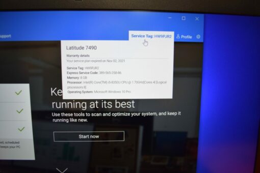 DELL Latitude 7490 14" i5 8th Gen SSD 256GB 8GB