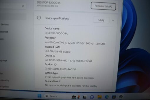 HP Elitebook 840 G6 14" i5 8th Gen RAM 16GB SSD 512GB