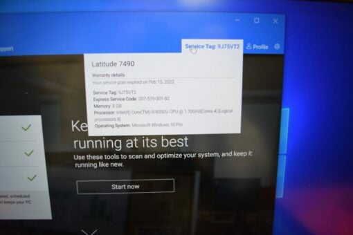 DELL Latitude 7490 14" i5 8th Gen SSD 256GB 8GB