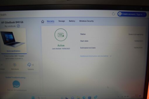 HP Elitebook 840 G6 14" i5 8th Gen RAM 16GB SSD 512GB