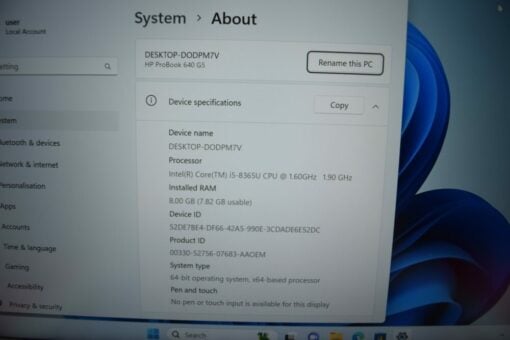 HP Probook 640 G5 14" i5 8th gen