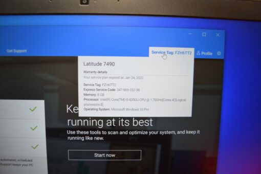 DELL Latitude 7490 14" i5 8th Gen SSD 256GB 8GB