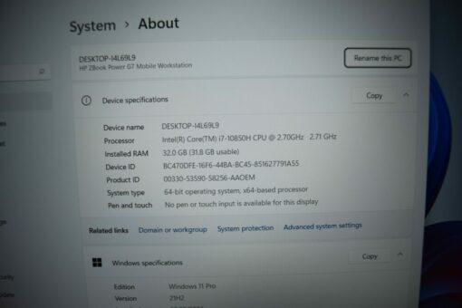 HP Zbook Fury G7