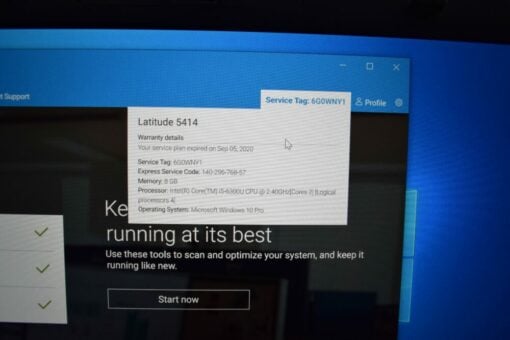 Dell Latitude 5414 RUGGED 14" i5 6th gen