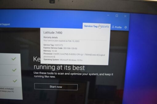 DELL Latitude 7490 14" i5 8th Gen SSD 256GB 8GB