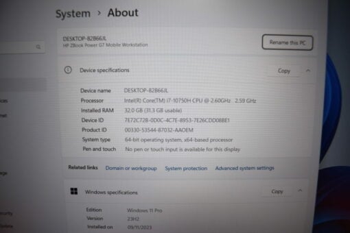 HP Zbook Fury G7