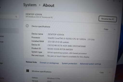 HP Elitebook 850 G7 14" i5 10th Gen