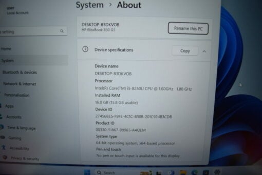 HP Elitebook 830 G5 13.3"
