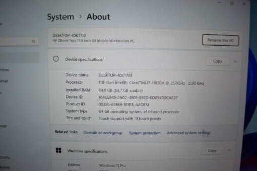 HP Zbook Fury G8