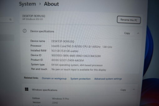HP Elitebook 850 G5