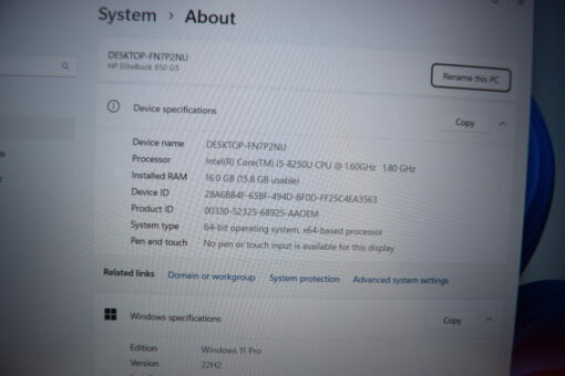 HP Elitebook 850 G5