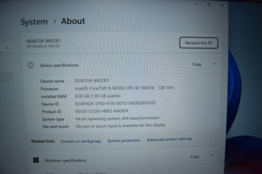 HP Elitebook 850 G5