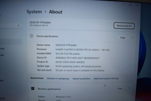 HP Elitebook 850 G5