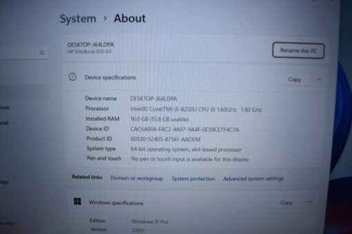 HP Elitebook 850 G5