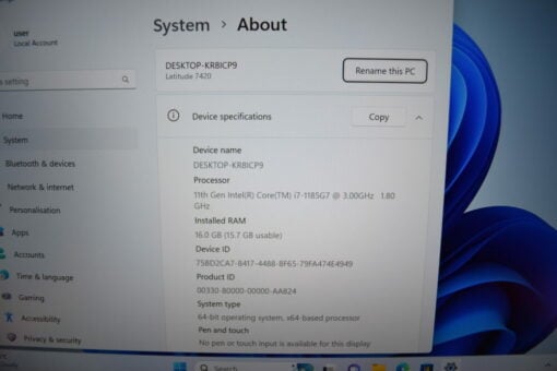 DELL Latitude 7420 14" i7 11th Gen