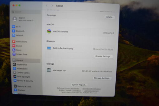 Apple MacBook Pro 2019 A2141 16" i7 SSD 512GB RAM 32GB UK Laptop SKU11279