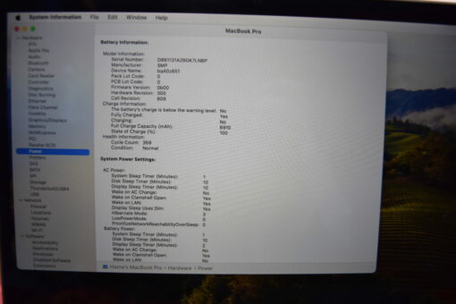 Apple MacBook Pro 2019 A2141 16" i7 SSD 512GB RAM 32GB UK Laptop SKU11279