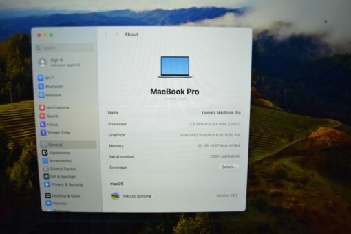Apple MacBook Pro 2019 A2141 16" i7 SSD 512GB RAM 32GB UK Laptop SKU11279