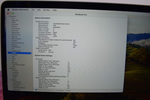 Apple MacBook Pro 2019 A2141 16" i7 SSD 512GB RAM 32GB UK Laptop SKU11279