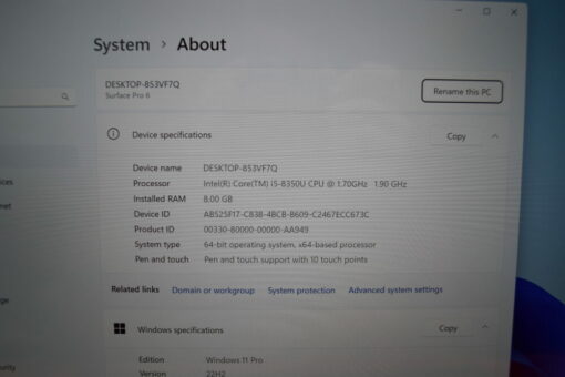 Microsoft Surface Pro6