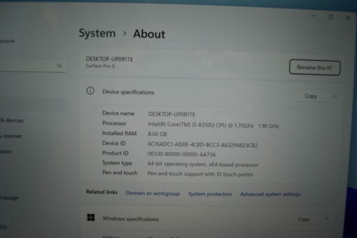 Microsoft Surface Pro6