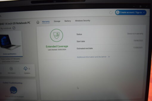 HP Elitebook 840 G9 14" i5 12th Gen RAM 32GB SSD 1TB Grade A- SKU11321 - Image 16