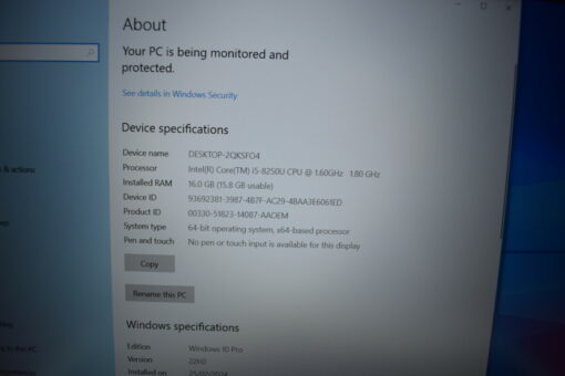 HP Elitebook 850 G5 15.6" i5 8th Gen SSD 512GB RAM 16GB Grade B+ 11373 - Image 11