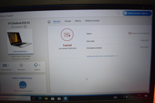 HP Elitebook 830 G5 13.3" i5 8th Gen SSD 256GB RAM 16GB Grade A- 11376 - Image 15