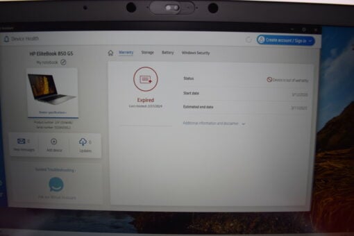 HP Elitebook 850 G5 15.6" i5 8th Gen SSD 256GB RAM 8GB Grade A- 11380 - Image 14