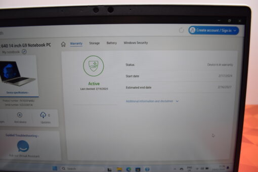 HP Probook 640 G9 14" i5 12th gen RAM 32GB SSD 512GB Grade A- SKU11351 - Image 14