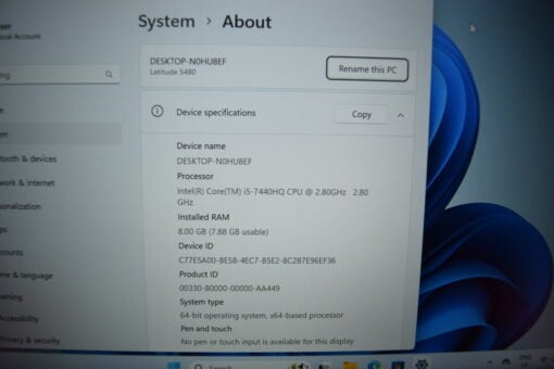 Dell Latitude 5480 14'' i5 7th gen RAM 8GB SSD 256GB Grade B+ laptop SKU11400 - Image 15