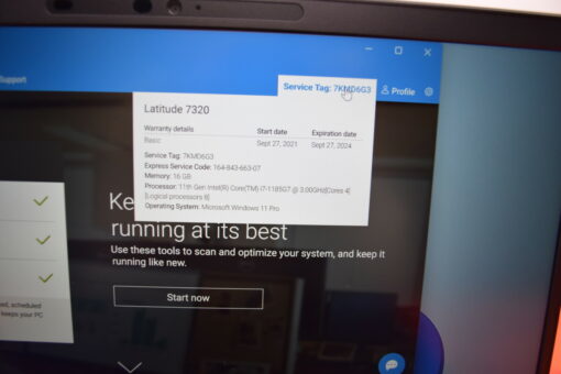 DELL Latitude 7320 13.3" i7 11th Gen 512GB SSD 16GB RAM Grade A Laptop SKU11406 - Image 14